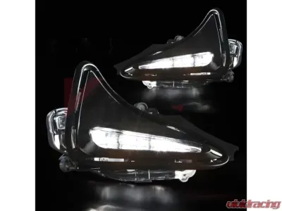 Winjet Clear Day Time Running Fog Lights Wiring Kit Included Toyota Corolla 2017 - CDRWJ-0521-C