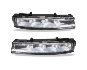 Winjet Clear LED Day Time Running Light Mercedes Benz C-Class Coupe 204 | E-Class | C-Class 2007-2014