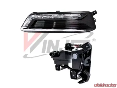 Winjet Clear DRL Lights Wiring Kit Included Chevy Impala 2014-2020 - CDRWJ-0592-C