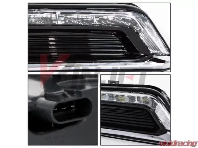 Winjet Clear DRL Lights Wiring Kit Included Chevy Impala 2014-2020 - CDRWJ-0592-C