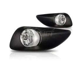 Winjet Clear Fog Light Wiring Kit Included Toyota Yaris 4Dr 2006-2010