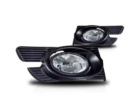 Winjet Clear Fog Lights Wiring Kit Included Honda Accord 4Dr 1998-2002