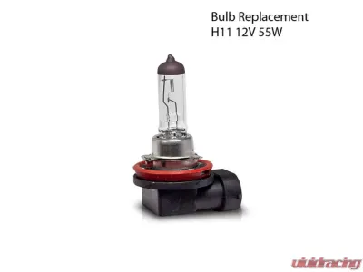 Winjet Clear Fog Lights Wiring Kit Included Toyota Avalon 2012-2015 - CFWJ-0422-C