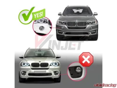 Winjet Clear Fog Lights BMW X3 | X4 | X5 | X6 Series 2011-2016 CFWJ-0504B-C - CFWJ-0504B-C