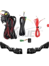 Winjet Clear Fog Lights Wiring Kit and Bezel Included Nissan Rouge 2017-2018                                     - CFWJ-0548-C - Image 2
