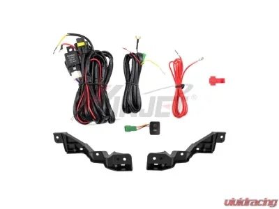 Winjet Clear Fog Lights Wiring Kit and Bezel Included Nissan Rouge 2017-2018 - CFWJ-0548-C
