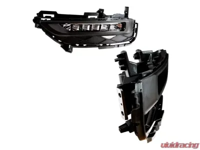 Winjet Clear LED Fog Lights Wiring Kit Included Honda Accord Coupe 2016-2017 - CFWJ-0616-C