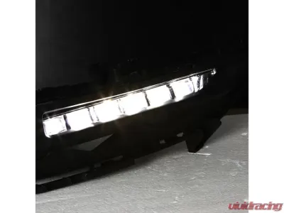 Winjet Clear LED Fog Lights Wiring Kit Included Honda Accord Coupe 2016-2017 - CFWJ-0616-C