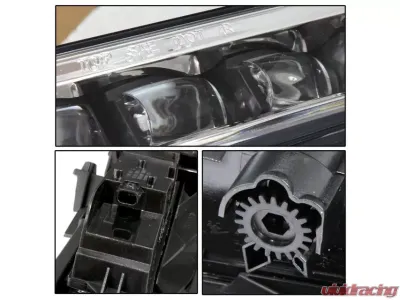 Winjet Clear LED Fog Lights Wiring Kit Included Honda Accord Coupe 2016-2017 - CFWJ-0616-C