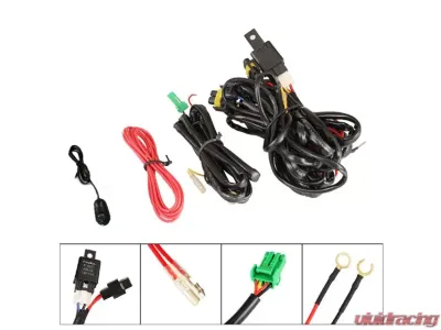 Winjet Clear LED Fog Lights Wiring Kit Included Honda Accord Coupe 2016-2017 - CFWJ-0616-C