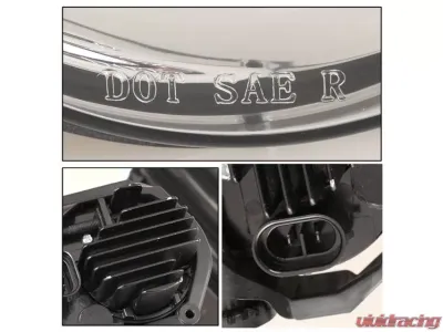 Winjet Clear Fog Lights Wiring Kit and Bezel Included Toyota Camry 2018-2019 - CFWJ-0631-C