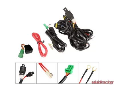 Winjet Clear Fog Lights Wiring Kit and Bezel Included Toyota Camry 2018-2019 - CFWJ-0631-C