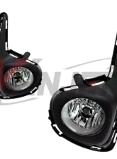 Winjet Clear Fog Lights Wiring Kit and Bezel Included Toyota Yaris 4DR 2017-2018                                     - CFWJ-0635-C - Image 2