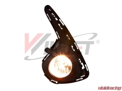 Winjet Clear Fog Lights Wiring Kit and Bezel Included Toyota Yaris 4DR 2017-2018 - CFWJ-0635-C