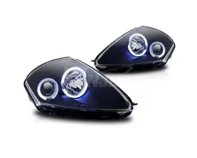 Winjet Black Clear Halo Projector Headlight Mitsubishi Eclipse 2000-2005