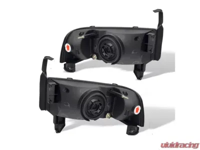 Winjet Black Clear LED Bar DRL Head Lights Without Sport Package Dodge Ram 1500 | 2500 | 3500 1994-2002 - CHWJ-0302-B