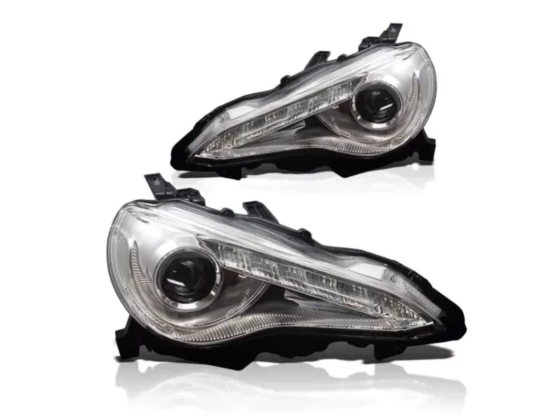 Winjet Chrome Clear Projector Head Lights Scion FR-S | Toyota 86 2012-2016 - CHWJ-0327-C