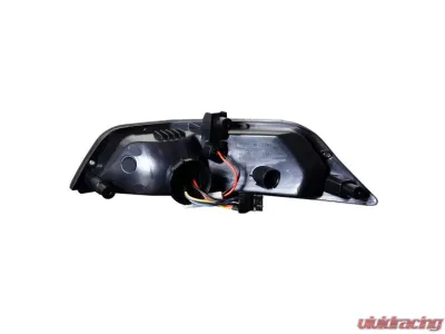 Winjet Glossy Black Clear LED Sequential Switch Back Turn Signals with Position Lights Ford Mustang Eco | V6 | GT 2015-2017 - CTSWJ-0640-GBC-SQ