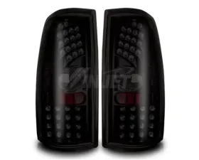 Winjet Black Smoke LED Tail Light Chevrolet Silverado | GMC Sierra 1999-2006