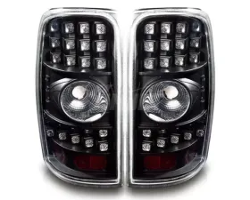 Winjet Black Clear LED Tail Light Chevrolet Tahoe | Suburban | GMC Yukon 2000-2006