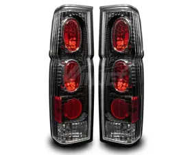 Winjet Black Clear Altezza Tail Light Nissan Hardbody 1986-1997