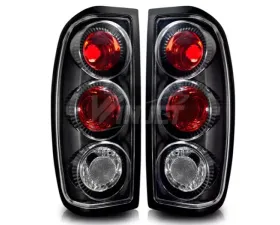 Winjet Black Clear Altezza Tail Light Nissan Frontier 1998-2004