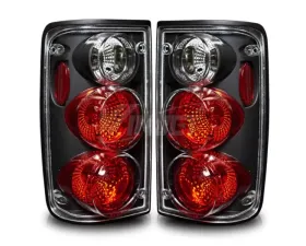 Winjet Black Clear Altezza Tail Light Toyota Pickup 1989-1995