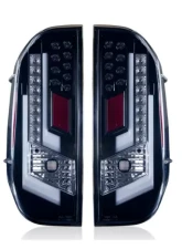 Winjet Glossy Black Clear LED Tail Lights Toyota Tundra 2014-2021                                     - CTWJ-0377-GBC - Image 2