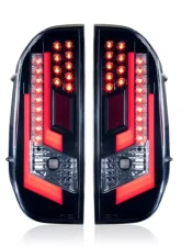 Winjet Glossy Black Clear LED Tail Lights Toyota Tundra 2014-2021                                     - CTWJ-0377-GBC - Image 3