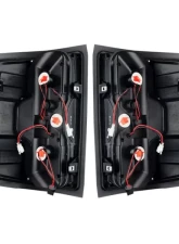Winjet Gloss Black Clear LED Tail Lights Chevrolet Silverado 2014-2018                                     - CTWJ-0383-GBC - Image 2