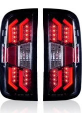 Winjet Gloss Black Clear LED Tail Lights Chevrolet Silverado 2014-2018                                     - CTWJ-0383-GBC - Image 2