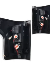 Winjet Glossy Black Clear LED Tail Lights Ford F-150 2015-2017                                     - CTWJ-0440-GBC - Image 3