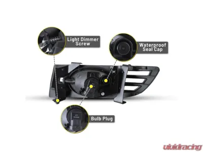 Winjet Clear Fog Lights Honda Accord 2Door 2003-2005 - CFWJ-0037-C