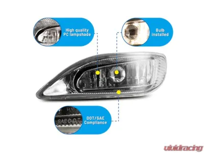Winjet Clear Fog Lights Toyota Camry | Corolla | Solara 2002-2008 - CFWJ-0047-C