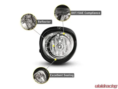 Winjet Clear Fog Lights Dodge Intrepid 1998-2003 - CFWJ-0183-C