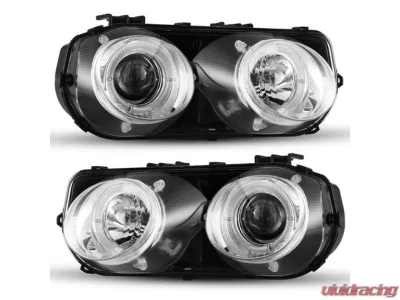 Winjet Chrome/Clear Halo Projector Head Lights Acura Integra 1994-1997 - CHWJ-0216-C