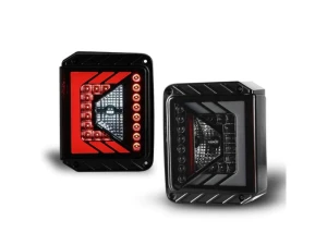Winjet Black/Smoke LED Tail Lights Jeep Wrangler JK 2007-2018 - CTRNG0490-BS - Image 4