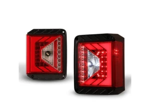 Winjet Chrome/Red LED Tail Lights Jeep Wrangler JK 2007-2018 - CTRNG0490-CR - Image 5