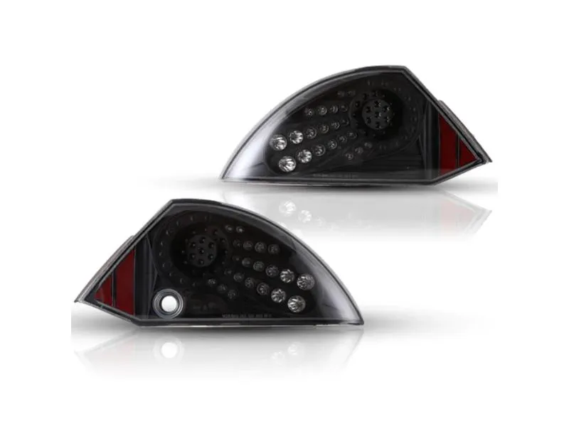 Winjet Black/Clear LED Tail Lights Mitsubishi Eclipse 2000-2005 - CTWJ-0040-BC