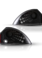 Winjet Black/Clear LED Tail Lights Mitsubishi Eclipse 2000-2005                                     - CTWJ-0040-BC - Image 3