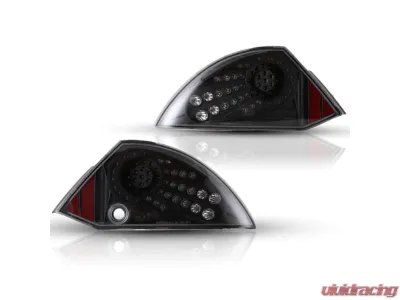 Winjet Black/Clear LED Tail Lights Mitsubishi Eclipse 2000-2005 - CTWJ-0040-BC