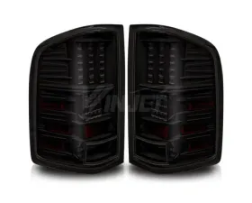 Winjet Black/Smoke LED Tail Lights Chevrolet Silverado 2007-2013