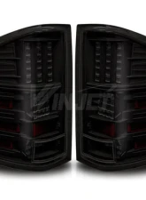 Winjet Black/Smoke LED Tail Lights Chevrolet Silverado 2007-2013                                     - CTWJ-0067-BS - Image 2