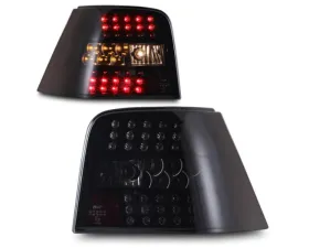 Winjet Black/Smoke LED Tail Lights Volkswagen Golf IV 1999-2004