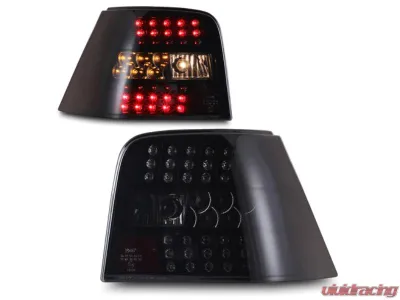 Winjet Black/Smoke LED Tail Lights Volkswagen Golf IV 1999-2004 - CTWJ-0114-BS