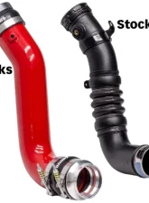 Banks Power Boost Tube Upgrade Kit Red Powder Coated (Set) GMC Sierra | Chevrolet Silverado 2500 | 3500 2017-2019                                     - 25999 - Image 3