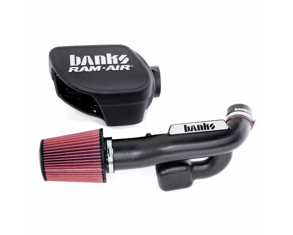 Banks Power Ram-Air Cold-Air Intake System Oiled Filter Jeep Wrangler JK 3.6L 2012-2018 - 41837