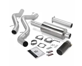 Banks Power Black Round Tip Single Exit Monster Exhaust System Chevrolet ECLB 6.6L 2006-2007