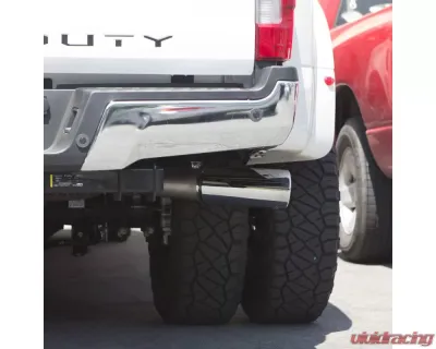 Banks Power Chrome Ob Round Tip Single Exit Monster Exhaust System Ford Super Duty 6.7L Diesel 2017-2019 - 49794