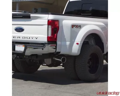 Banks Power Chrome Ob Round Tip Single Exit Monster Exhaust System Ford Super Duty 6.7L Diesel 2017-2019 - 49794
